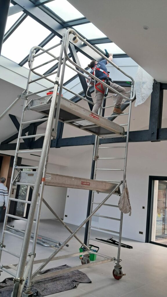 renovation chantier au pyla - bassin nettoyage